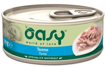 WET CAT SPEC. NATURALI TONNO LATTINA 70 OASY