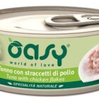 WET CAT TONNO CON STRACCETTI POLLO  LATTINA 70 OASY