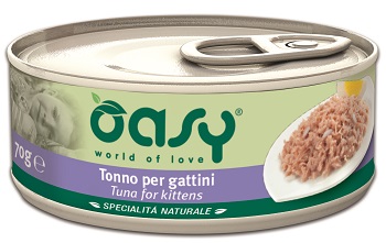 WET CAT LATTINA 70 G TONNO PER GATTINI OASY