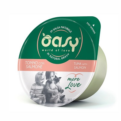 WET CAT MORE LOVE TONNO CON SALMONE CUP 70 GR OASY