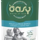 WET CAT MORE LOVE BUSTA 70 G POLLO CON PESCE BIANCO OASY