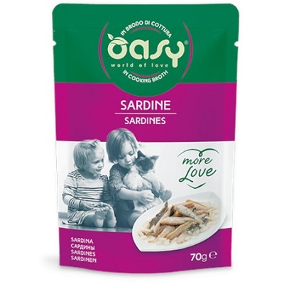WET CAT MORE LOVE BUSTA 70 G SARDINE OASY