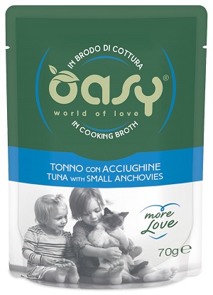 WET CAT MORE LOVE BUSTA 70 G TONNO CON ACCIUGHINE OASY