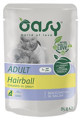 WET CAT BOCCONCINI ADULT HAIRBALL BUSTA 85 G OASY