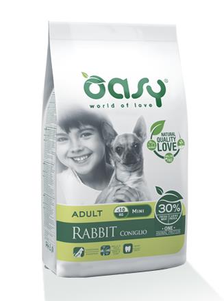 DRY DOG OAP ADULT SMALL/MINI CONIGLIO KG 2,5  OASY