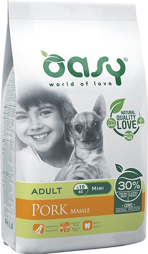 DRY DOG OAP ADULT SMALL/MINI MAIALE 2,5 KG OASY