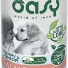 WET DOG ONE PUPPY MEDIUM/LARGE SALMONE LATTINA 400 GR OASY