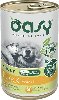WET DOG ONE ADULT MEDIUM/LARGE MAIALE 400 G OASY