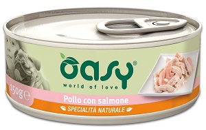 WET DOG POLLO CON SALMONE LATTINA GR 150  OASY