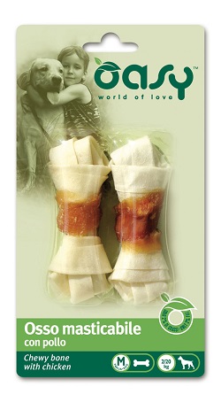 SNACK DOG OSSO MASTICABILE POLLO TG M 56 G OASY