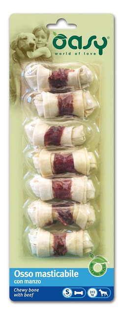 SNACK DOG OSSO MASTICABILE CON MANZO TG S OASY