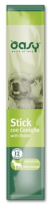 SNACK DOG STICK CONIGLIO 12 G OASY