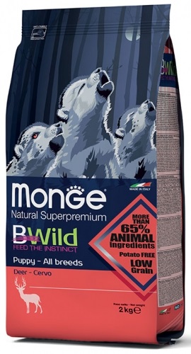 BWILD PUPPY CANE CERVO KG.2 MONGE