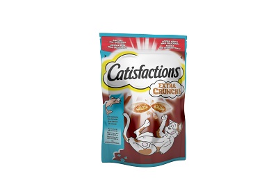 CATISFACTIONS EXTRA CRUNCH 60 G SALMONE
