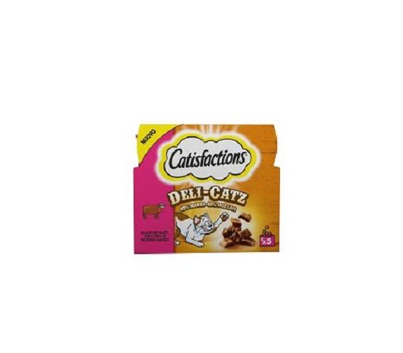 CATISFACTIONS DELI-CATZ 5X5 G MANZO