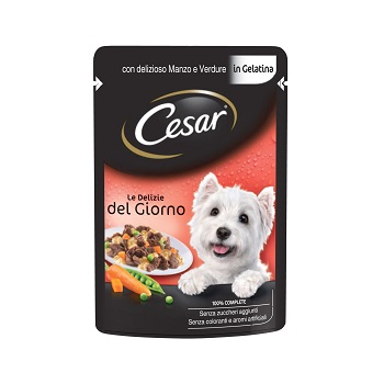 CESAR G 100 DELIZIE DEL GIORNO MANZO E VERDURE IN GELATINA
