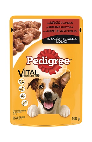 PEDIGREE BUSTA G 100 MANZO E CONIGLIO IN SALSA
