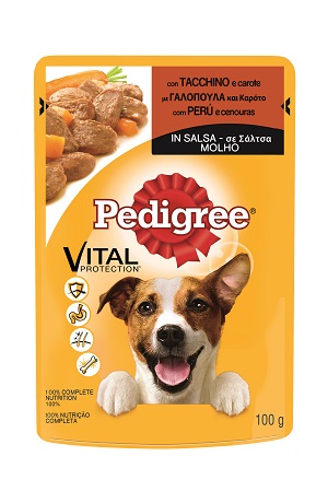 PEDIGREE BUSTA G 100 TACCHINO E CAROTE IN SALSA
