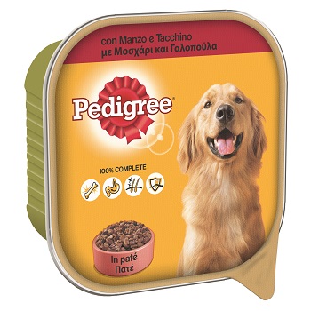 PEDIGREE G 300 PATE' CON MANZO E TACCHINO
