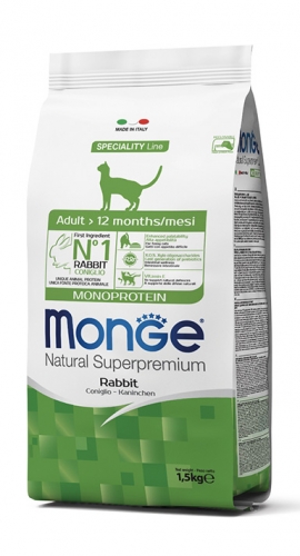 CAT ADULT CONIGLIO KG 1,5 MONGE