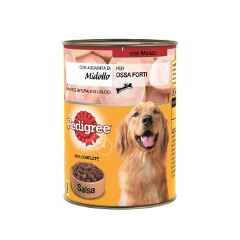 PEDIGREE LATTINA CON MANZO E MIDOLLO IN SALSA