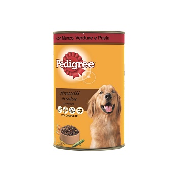 PEDIGREE STRACCETTI MANZO, VERDURE E PASTA G 1200