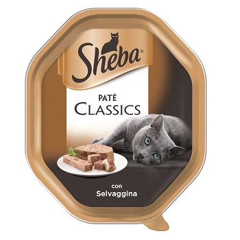 SHEBA CLASSIC SELVAGGINA PATE' GR 85