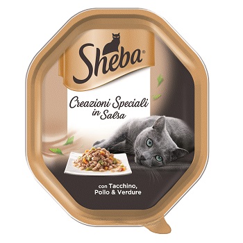 SHEBA CREAZIONI SALSA TACCHINO POLLO E VERD. 85 GR