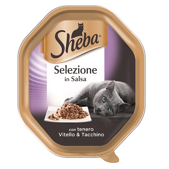 SHEBA SELEZ. IN SALSA VITELLO E TACCHINO 85 GR