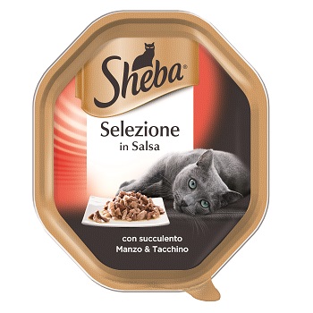 SHEBA SELEZ. IN SALSA CON MANZO E TACCHINO 85 GR