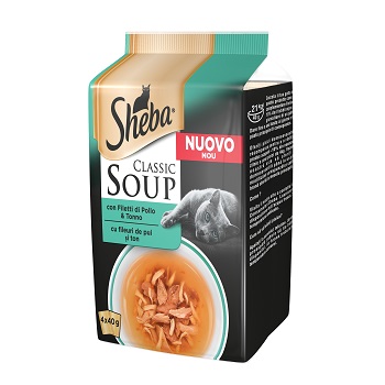 SHEBA SOUP TONNO E POLLO 4X40 GR