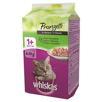 WHISKAS PRANZETTI 6X50 G MARI E MONTI +1
