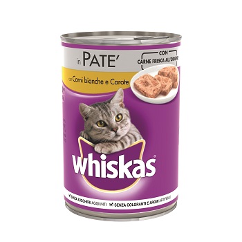 WHISKAS 400G CARNI BIANCHE E CAROTE