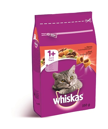 WHISKAS CROCCANTINI 350 G ADULT 1+ CON MANZO