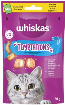 WHISKAS TEMPTATIONS G 60 SALMONE