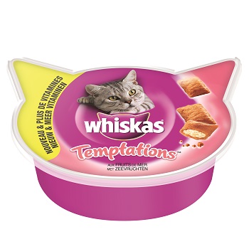 WHISKAS TEMPTIONS G 60 PESCE FRUTTI DI MARE