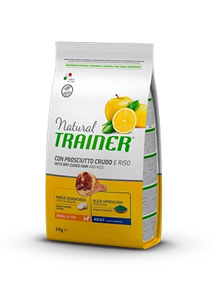 DOG SMALL E TOY ADULT PROSCIUTTO CRUDO E RISO KG.7 NATURAL TRAINER