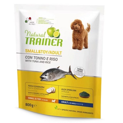 DOG ADULT SMALL/TOY TONNO GR 800 NATURAL TRAINER