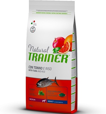 DOG MEDIUM ADULT TONNO E RISO KG 12 NATURAL TRAINER
