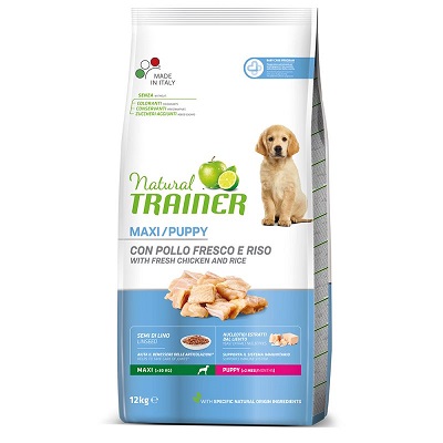 DOG MAXI PUPPY POLLO KG 12  NATURAL TRAINER