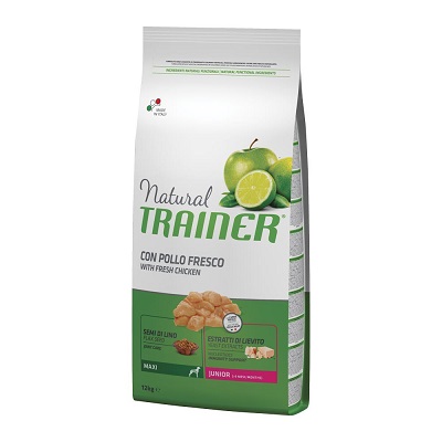 DOG MAXI JUNIOR POLLO KG 12  NATURAL TRAINER