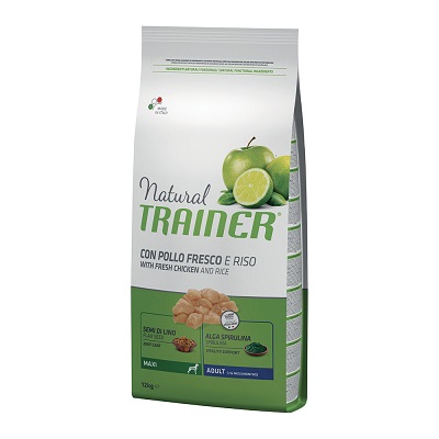DOG MAXI ADULT POLLO E RISO KG 12 NATURAL TRAINER