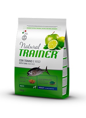 DOG MAXI ADULT TONNO E RISO KG 12 NATURAL TRAINER