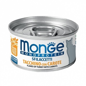 SFILACCETTI MONOPROTEICO TACCHINO CAROTE GR.80 MONGE