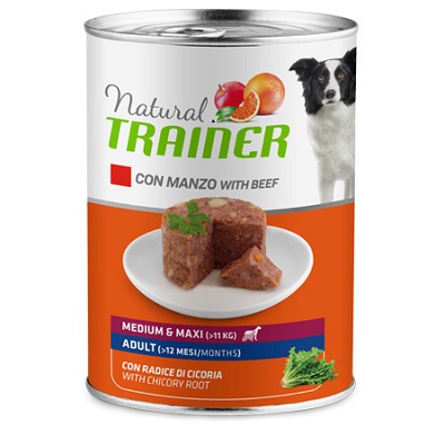 DOG MEDIUM/MAXI G 400 MANZO TRAINER NATURAL