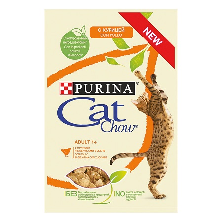 CAT CHOW ADULT BUSTA POLLO E ZUCCHINE GR.85