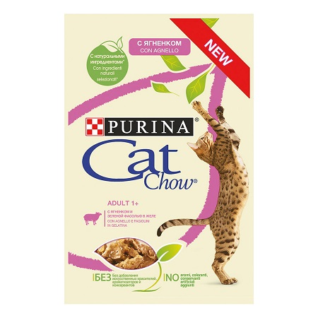 CAT CHOW BUSTA AGNELLO E FAGIOLINI GR.85