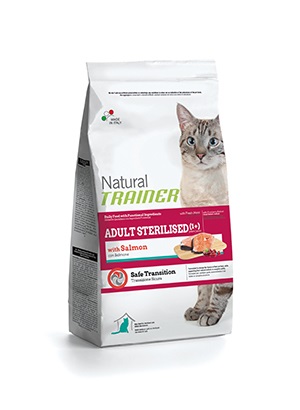 CAT STERILISED SALMONE KG 10  NATURAL TRAINER