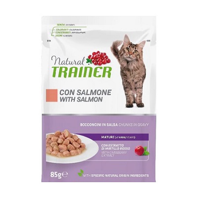 CAT MATURE BUSTA 85 G SALMONE NATURAL TRAINER