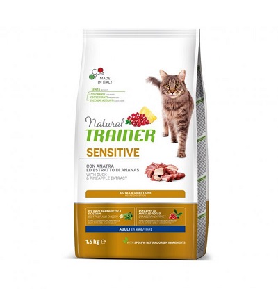 CAT BENESSERE DIGESTIVO ADULT ANATRA KG 1,5 NATURAL TRAINER